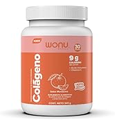 WONU, Colágeno Hidrolizado Presentación en polvo, 345 g. rinde 30 porciones, con Péptidos de colá...