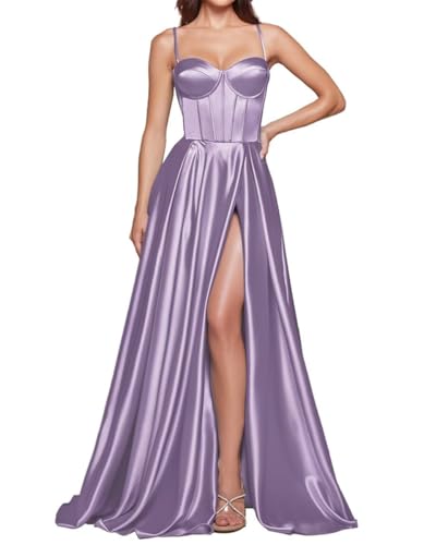 Robe de demoiselle d'honneur en satin plissé et grande taille pour femme