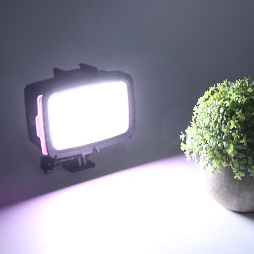Unterwasserlichter Tauchlicht, 40M Wasserdichtes LED Tauch Fülllicht, 5500-6000 K Professionelles SLR Kamera Fülllicht mit 3 Farben Weichen Lichttafeln