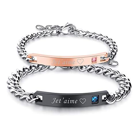 Bracelets Couple Flongo Acier Inoxydable thumbnail