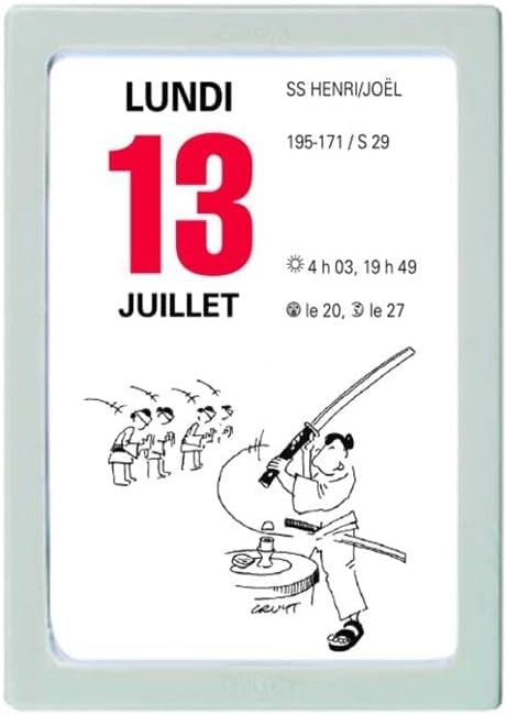 OBERTHUR - 1 Bloc Calendrier à Effeuiller Ephémérides Humoristique - Janvier 2026 à Décembre 2026 - Dimension 9.2 x 6.3 cm - Boitier Couleur Aléatoires...