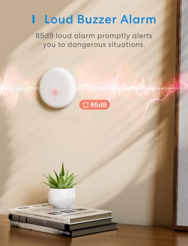 Protección contra humos y monóxido con sensor 2 en 1 y batería durable 4