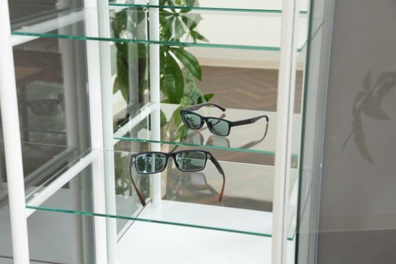 コレクションケース 3段 ガラスケース ミラー付き ディスプレイ