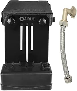 Airlie Pool Water Leveler, Patented, Included Stainless Steel Hose and Brass 90° Connector, Automatically Adjusts Pool Water Level, User Friendly Design (Black)