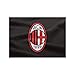 Produktbild AC Milan Große Flagge mit Logo 100 x 140 cm, Polyester, offizielles Produkt, schwarz