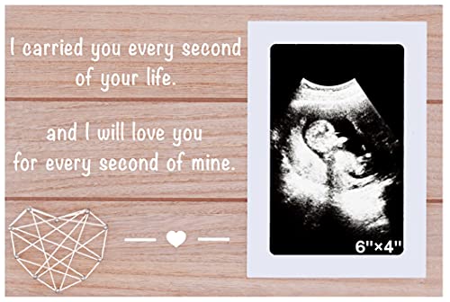 Nzy Goodness Miscarriage Picture Frame Gift - Baby Loss Remembrance Keepsake - I Carried You Every Second Of Your Life - In Memory Of Pregnancy Loss Gift - Sonogram Memorial Photo Frame Gift #TOP22