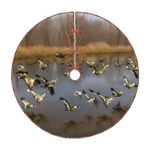 Jupe de sapin canards sauvages volants le cadeau de Noël parfait