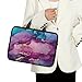 Belidome Laptop-Hülle mit Griff und Marmordruck, Laptophülle, Netbook- und Tablet-Hülle für Damen und Herren, Größe 12 Zoll