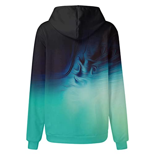 Sweat à capuche vintage ado fille pull ample tie-dye stylé