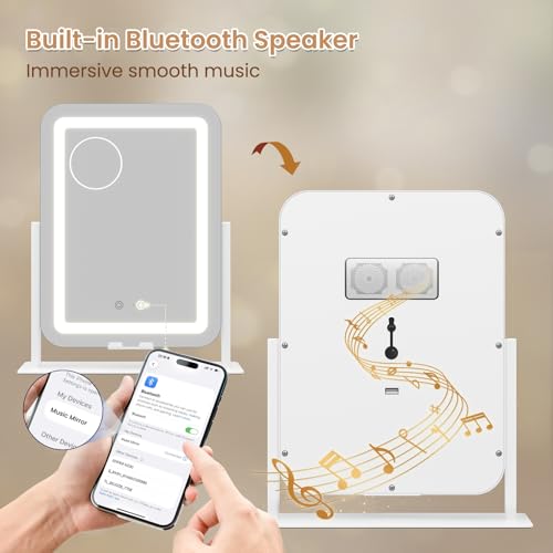 Espejo de Vanidad con Luz LED y Bluetooth Dripex 15x12 miniatura 2