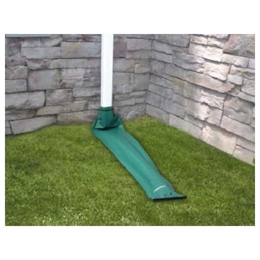 Frost King DE46 46" x 8.5" Green Automativ Roll Up Downspout Extender - Quantity 2