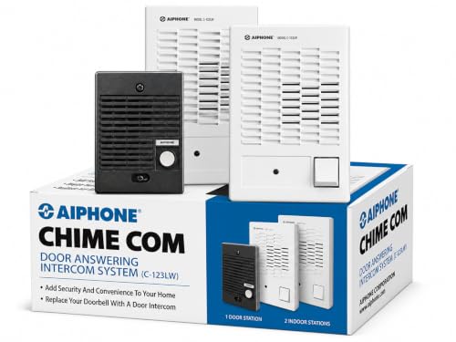 Aiphone C-123LW ChimeCom Single-Door Answering System with Dual Master and Door Release Button