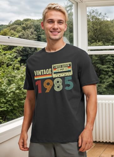 40th Birthday Gifts Men Vintage 1985 Shirt Mens 40 Year Old Graphic Tee Dad Fathers Gifts2
