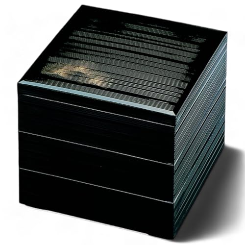 J-kitchens 漆器 重箱 3段 7寸 千筋 黒松笠 20cm 樹脂製 お重 お重箱 日本製