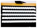 Typ: Schlüsselkappen Tastaturplatte 108 Tasten 108 Tasten / Set PBT-Farbstoff-Sublimation Schlüsselkappen Original Fabrikhöhe Mechanische Tastatur Keycap Japanisch Koreanische russische Mützen ( Color : Russian key caps )