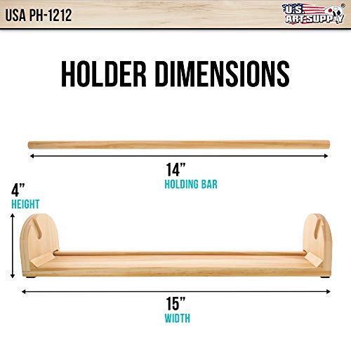 Us Art Supply 12 Inch Wooden Tabletop Easel Paper Roll Holder & Dispenser #TOP2