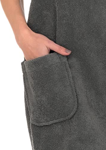 Image of TowelSelections Womens Shower Wrap Adjustable Cotton Terry Cloth Gym Cover Up with Snaps