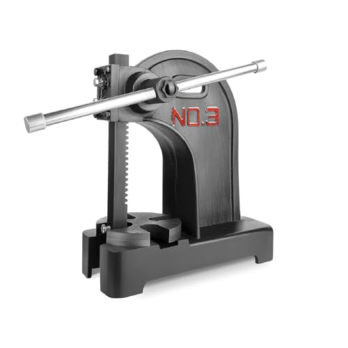 Blue Arbor Press 3 Ton Manual Arbor Press, Work Height 12