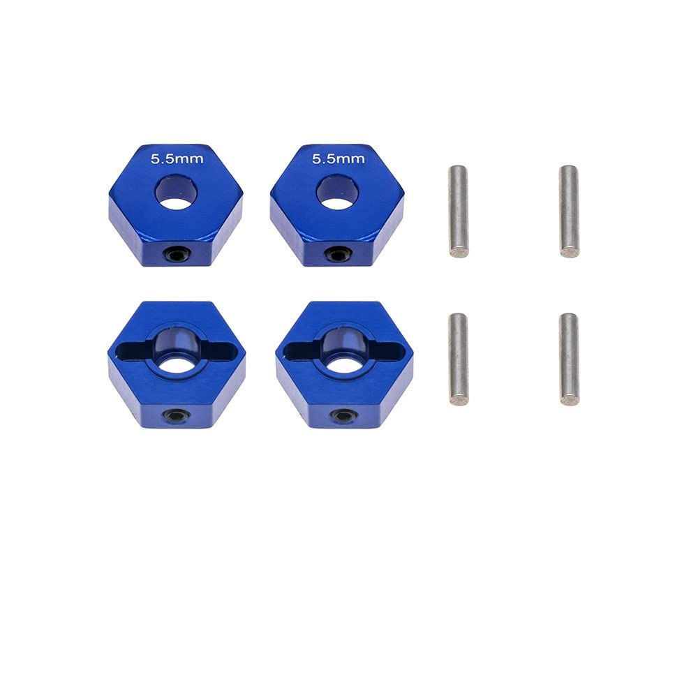 Aluminum 14mm hex hubs Wheel adapters for Arrma 1/10 Granite 4X4, Senton Upgrade RC Car Parts-Replacement of AR310871