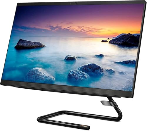 Image of Lenovo IdeaCentre AIO 3i 24 Inch FHD All-in-One Desktop Computer, Intel Core i3 Processor, 8GB RAM, 1.25TB Storage (256GB SSD+1TB HDD), DVD-RW, Windows 10, Ideal for Work, School & Streaming