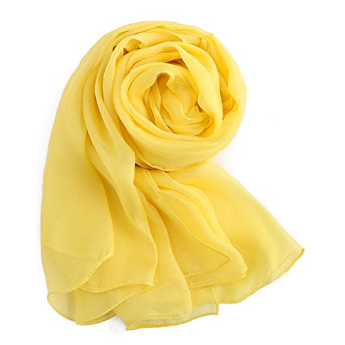 Honeystore Women's Chiffon Dress Shawls Long Beach Wrap Solid Color Scarves2