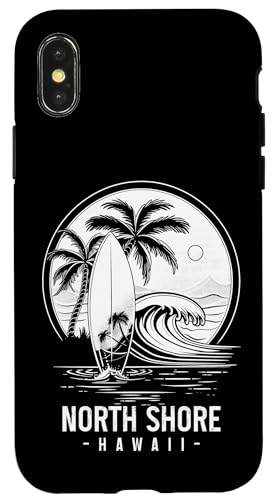 North Shore Hawaii Surf Hawaiian Oahu Vintage Surf Surf Surf Coque pour iPhone X/XS