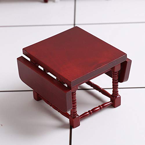 Jidoanck Children'S Diy Dollhouse Miniature Toy Birch Folding Table Chair Model Accessories Decor Craft Gift For 1/12 Doll House thumb #5