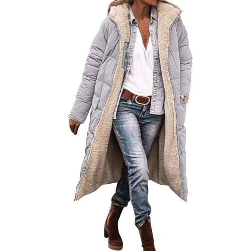 Manteau d'hiver pour femme parka longue doublée polaire et imperméable en grande taille