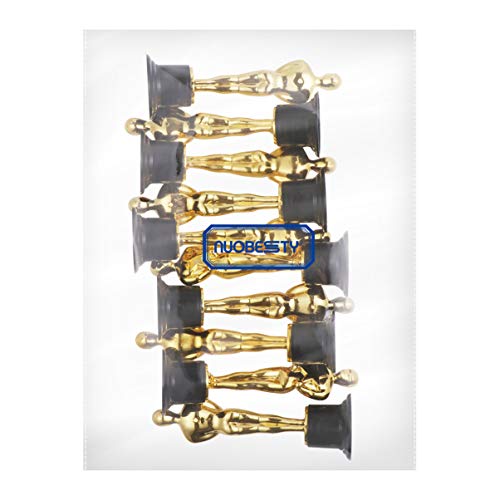 NUOBESTY Troféu de recompensa de plástico de troféu de prêmio dourado para esportes e cerimônias de