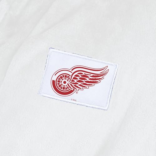 NHL White Out Silk Touch Robe with Logo, Comfortable Lounge Wear for Men and Women4