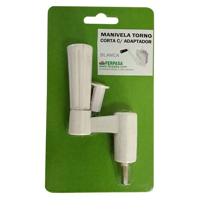 MANIVELA CORTA PARA TORNO - BLANCA