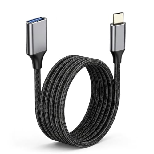 Image of Verilux USB C Male to USB Female Adapter Cable 10Gbps 3A Fast Charging