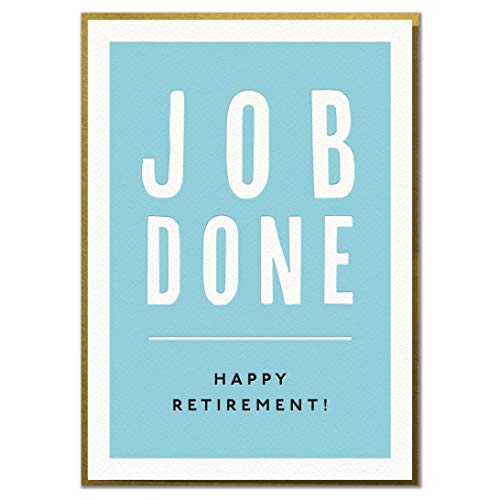 Job Done. Happy Retirement! Funny Retirement Good Luck Card