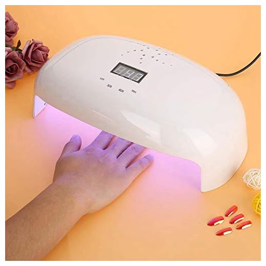 72W LED UV spik lampa med 4 timerinställningar och 56 LED-lampa, sensor för gel naglar och tånagel healing, idéer gåva för flickvän, kvinnor, mom (EU)