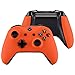 eXtremeRate Carcasa para Xbox One Funda Delantera Agarre Izquierdo Derecho Protectora de la Placa Tacto Suave Cubierta Antideslizante Asa Mango para Mando de Xbox One S/X(Model 1708) Naranja