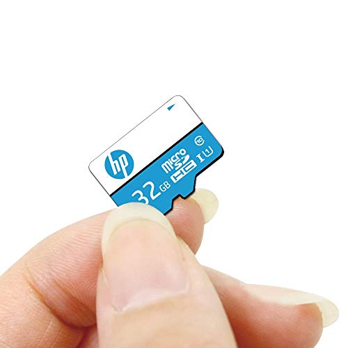 Image of HP 32GB Class 10 MicroSD Memory Card (U1 TF Card 32GB) & FD236W 32GB USB 2.0 Pen Drive (Gray) & v150w 32GB USB 2.0 Flash Drive (Blue)