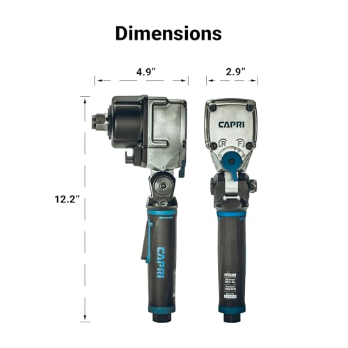Capri Tools Flex-Head Air Angle Impact Wrench