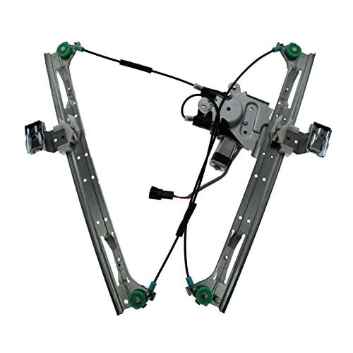 Image of TRQ Front Door Power Window Regulator w /Motor Passenger Side Right RH for Chevy GMC