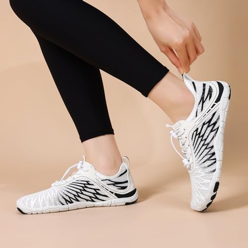 Image of Hike Barefoot Shoes for Women Men Breathable & Non-Slip Athletic Footwear Wide Toe Water Shoes,Designed for Walking,Running&Swimming