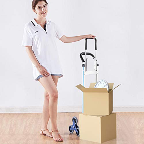 Goplus Aluminum Hand Truck Stair Climber Hand Trucks, 551Lbs Capacity Convertible Hand Truck And Dolly, Heavy Duty Stair Climbing Cart W/ 6 Wheels #TOP5