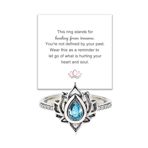 Decixde Lotus Ring for Women Lotus Flower Ring My...