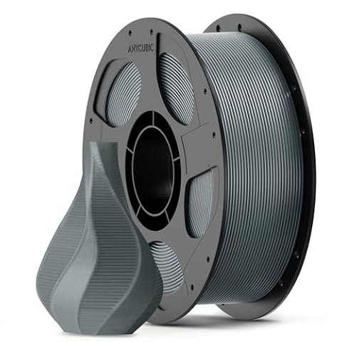 ANYCUBIC PLA Filament Refill 1.75mm, 3D Printer Filament, Dimensional Accuracy +/- 0.02mm, 1KG Reusable Spool, Texture Silver