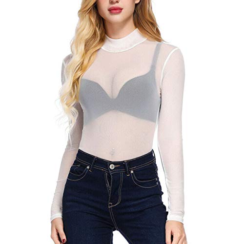 ☀ Occasione: top trasparente da donna per feste, cocktail, feste, club, incontri, cerimonie, vacanze, luna di miele, appuntamenti, lavoro, viaggi, quotidiano, shopping, ecc.