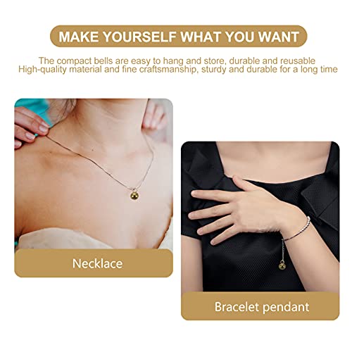 EXCEART 1 Set Jingle Bells Glod Mini Sinos De Do Vintage Colar Pulseira Fazendo Fengshui Sinos Pinge