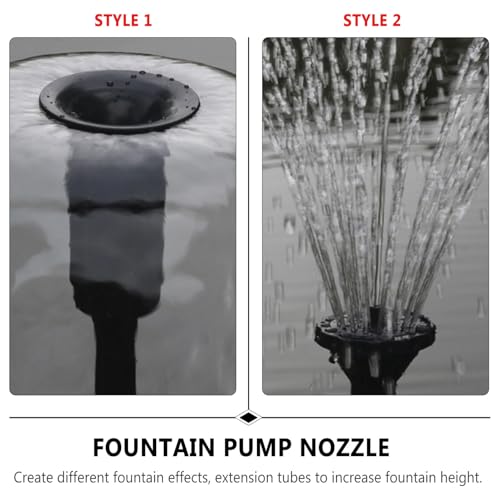 BESTonZON 8 Stück Brunnenpumpendüsen Set, Wassersprühköpfe für Teichbrunnen, Pools, Aquarien und Garten Wasserspiele