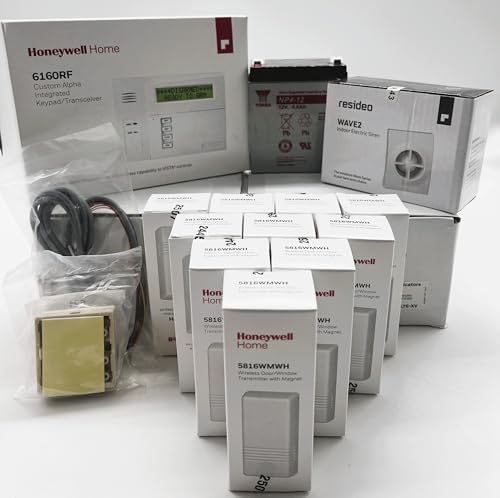 Honeywell Vista 20P 6160RF (10) 5816WMWH Battery Siren Jack and Cord Kit Package