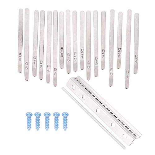 Lantro JS Piezas de Kalimba Ligeras, Acero Inoxidable, 17 Llaves Kalimba Profesionales, para el hogar, fácil de Usar, Suave músico
