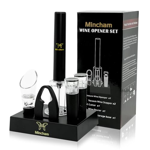 Air Pressure Wine Bottle Opener with Foil Cutter, Wine Aerator