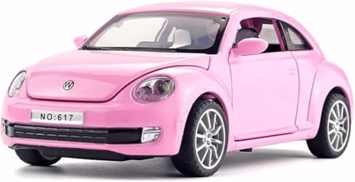 Image of Play Boy 1:32 V Beetle Model Diecast Metal Alloy Pullback Toy Vehicle with Openable Doors Light and Music Car for Kids (Multicolor)