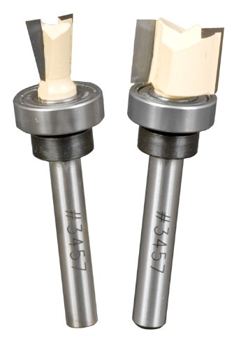 Peachtree Woodworking Supply 2 Piece Mini Dovetail and Straight Router Bit Set (not Included)